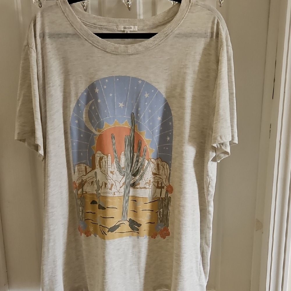 Graphic Tee with Desert Scene